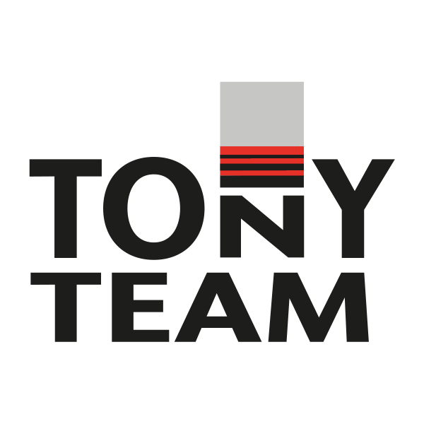tony team, trash compactors, bakewell, branding logo, graphic design